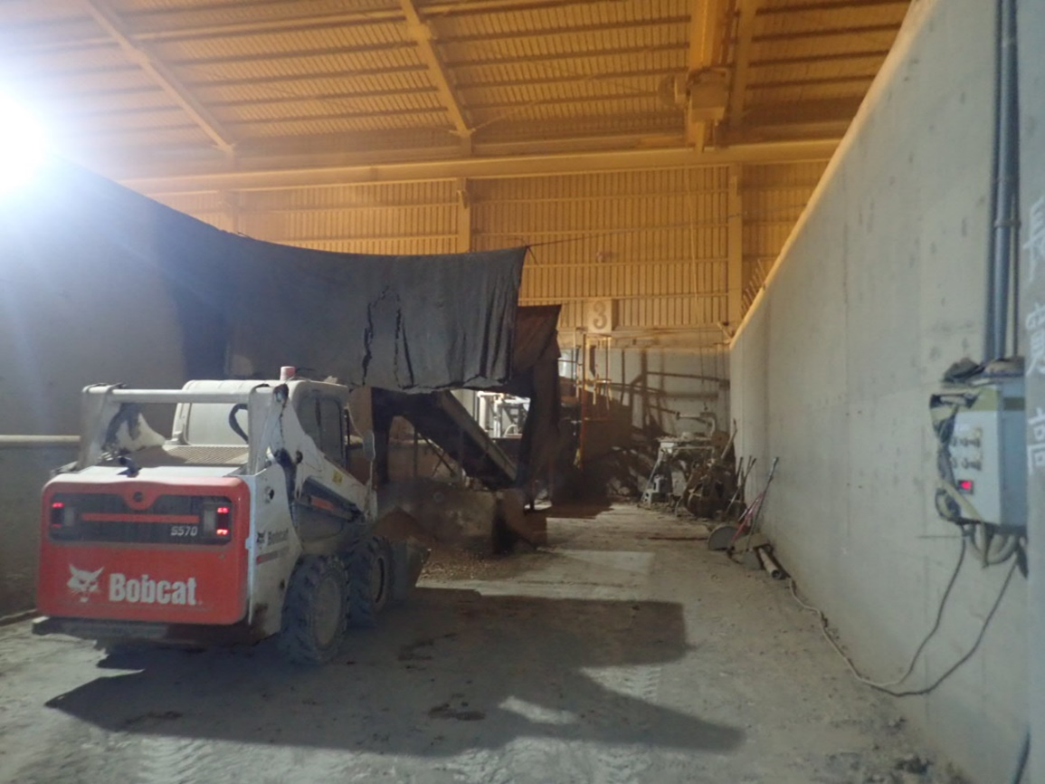 熱處理廠進行污染土處理作業