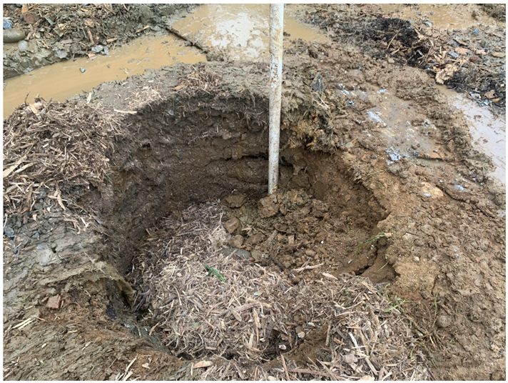 生物鑽井井管設置