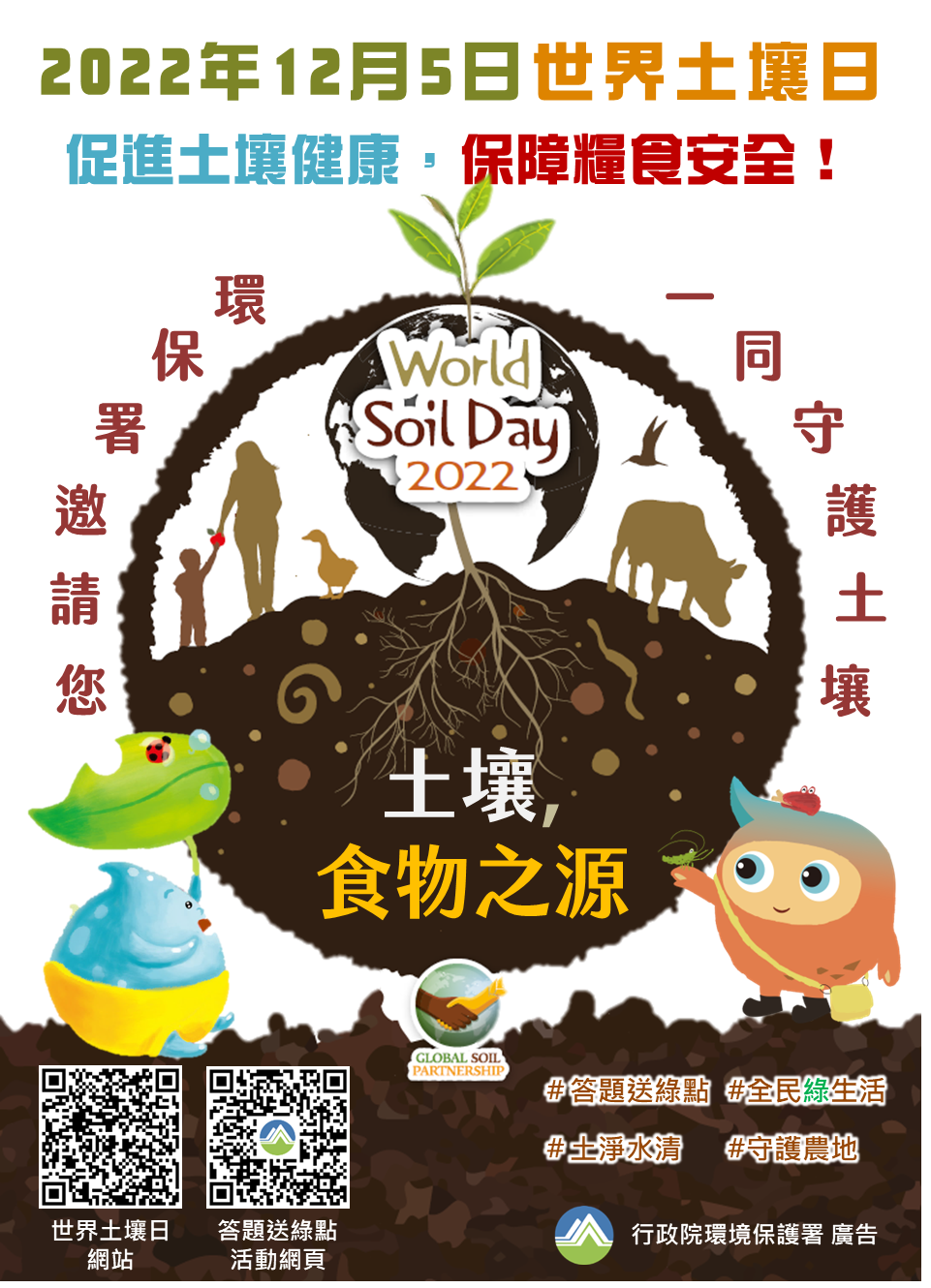 2022世界土壤日，守護農地珍惜食物_宣傳圖